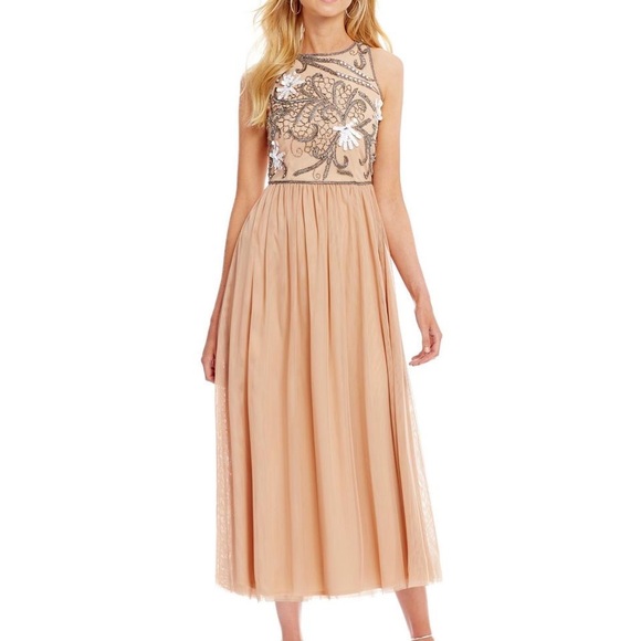 Gianni Bini Dresses & Skirts - Beaded Pink-Cream Prom / Homecoming Dress